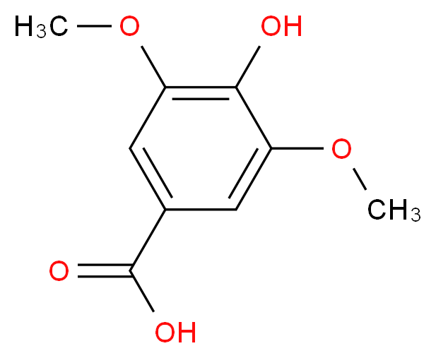 4-hydroxy-3,5-dimethoxybenzoic acid_分子结构_CAS_)