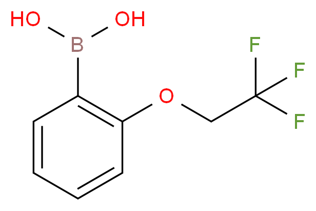 2-(2,2,2-三氟乙氧基)苯硼酸_分子结构_CAS_957060-90-1)