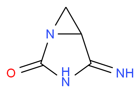 4-Imino-1,3-diazabicyclo[3.1.0]hexan-2-one_分子结构_CAS_59643-91-3)