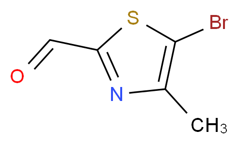5-Bromo-4-methyl-1,3-thiazole-2-carbaldehyde_分子结构_CAS_95453-56-8)