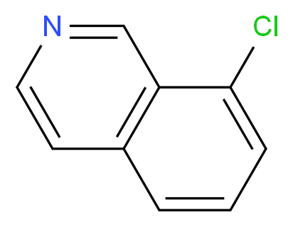 8-chloroisoquinoline_分子结构_CAS_34784-07-1