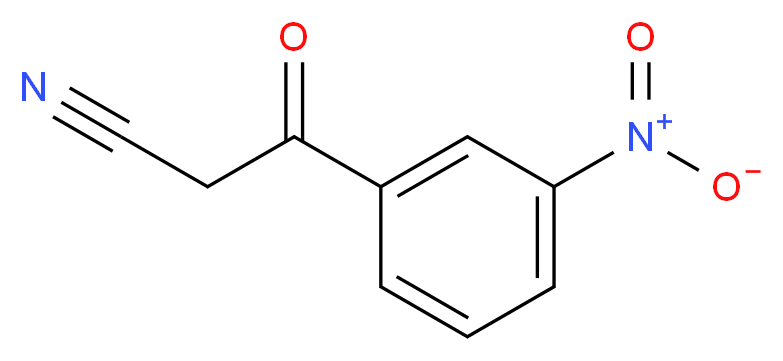 3-Nitrobenzoylacetonitrile_分子结构_CAS_21667-64-1)