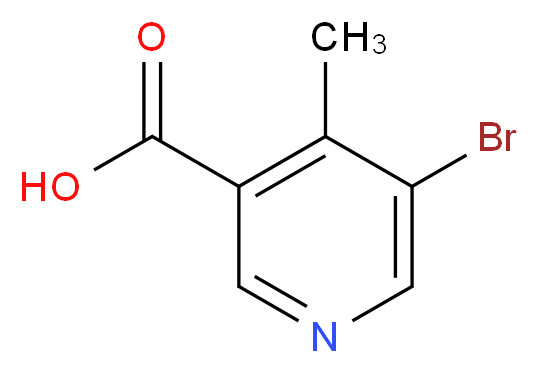 5-Bromo-4-methylnicotinic acid_分子结构_CAS_677702-58-8)