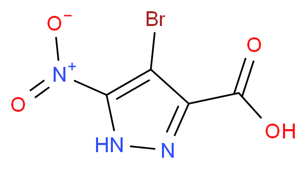 4-Bromo-3-nitro-1H-pyrazole-5-carboxylic acid_分子结构_CAS_)