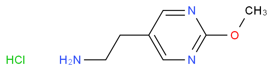 2-(2-methoxypyrimidin-5-yl)ethanamine hydrochloride_分子结构_CAS_1196155-82-4)