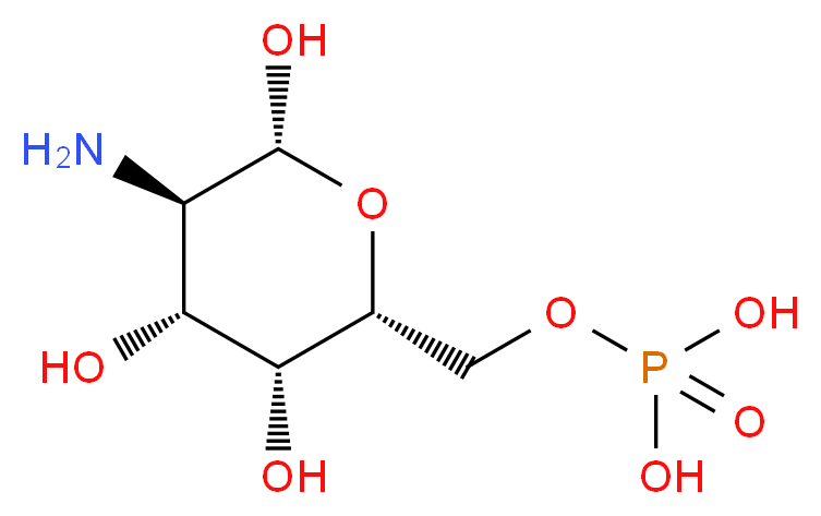 Glucosamine 6-Phosphate_分子结构_CAS_3616-42-0)