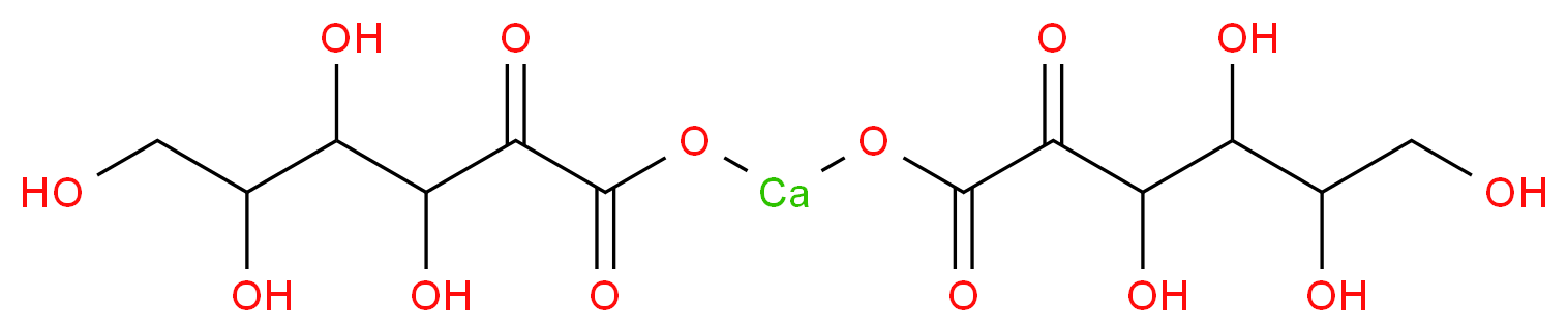 [(3,4,5,6-tetrahydroxy-2-oxohexanoyl)oxy]calcio 3,4,5,6-tetrahydroxy-2-oxohexanoate_分子结构_CAS_3470-37-9