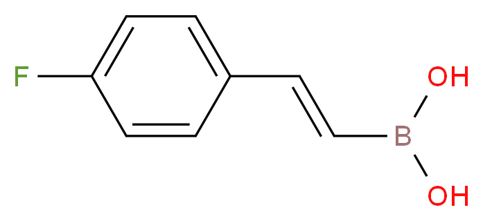 [2-(4-fluorophenyl)ethenyl]boronic acid_分子结构_CAS_214907-24-1