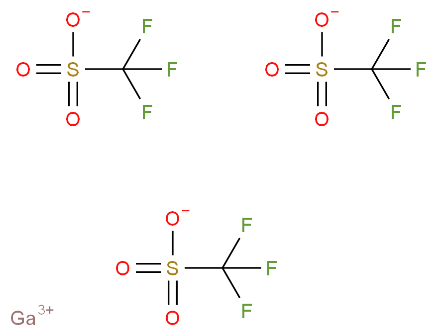 Gallium(III) trifluoromethanesulphonate_分子结构_CAS_74974-60-0)