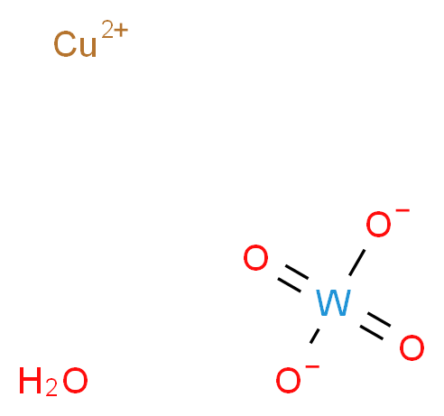 copper(2+) ion dioxotungstenbis(olate) hydrate_分子结构_CAS_98992-36-6