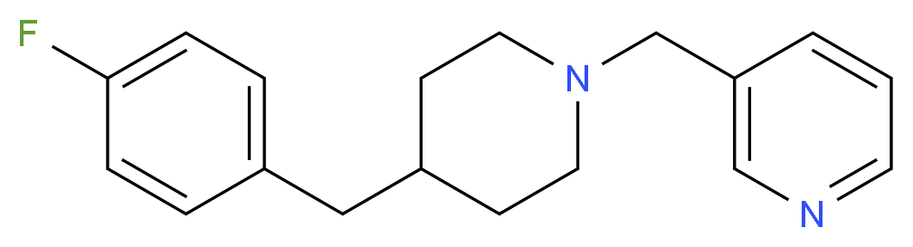 3-{[4-(4-fluorobenzyl)-1-piperidinyl]methyl}pyridine_分子结构_CAS_)