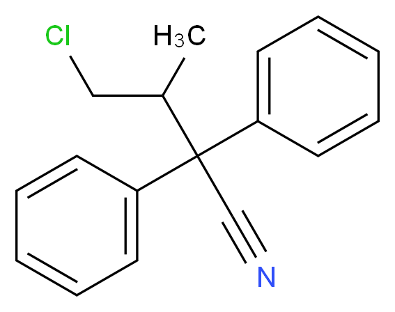 &gamma;-CHLORO-&alpha;,&alpha;-DIPHENYL-&beta;-METHYLBUTYRONITRILE_分子结构_CAS_133132-74-8)