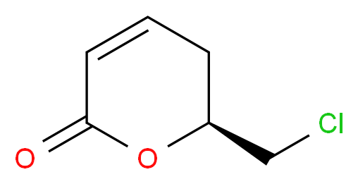 (6S)-6-(chloromethyl)-5,6-dihydro-2H-pyran-2-one_分子结构_CAS_135999-61-0