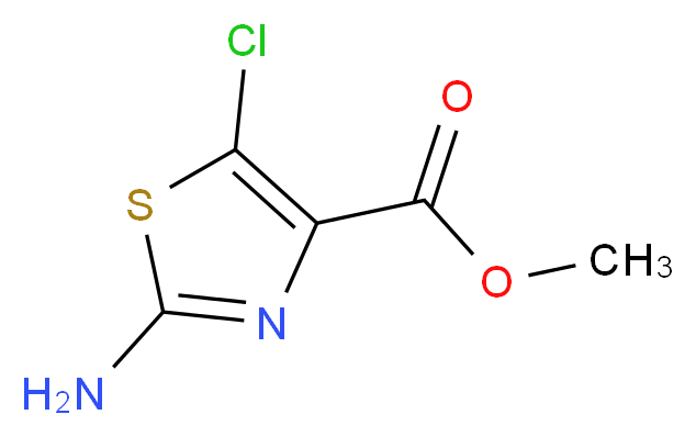 methyl 2-amino-5-chloro-1,3-thiazole-4-carboxylate_分子结构_CAS_914348-76-8