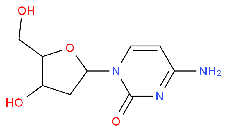 2'-DEOXYCYTIDINE FREE BASE_分子结构_CAS_951-77-9)