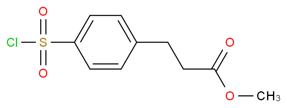 methyl 3-[4-(chlorosulfonyl)phenyl]propanoate_分子结构_CAS_374537-95-8