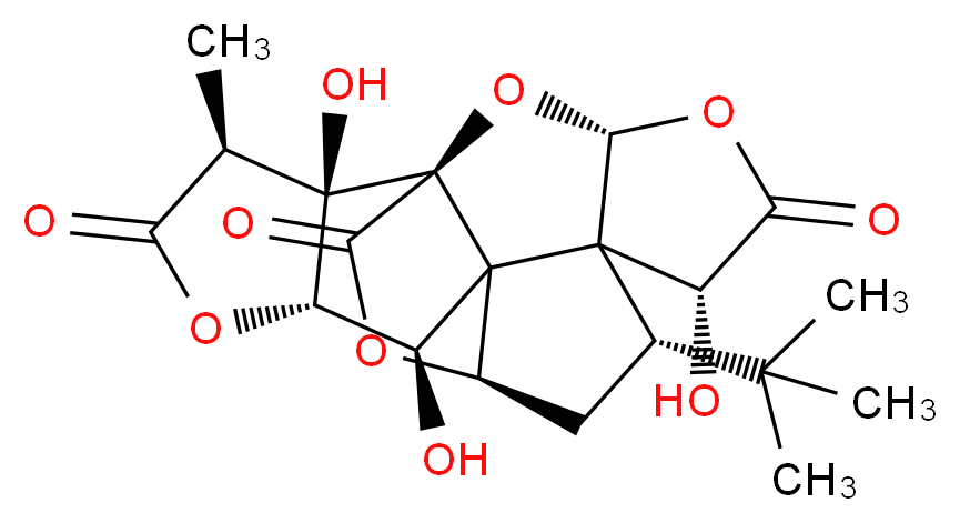 银杏内酯 B_分子结构_CAS_15291-77-7)