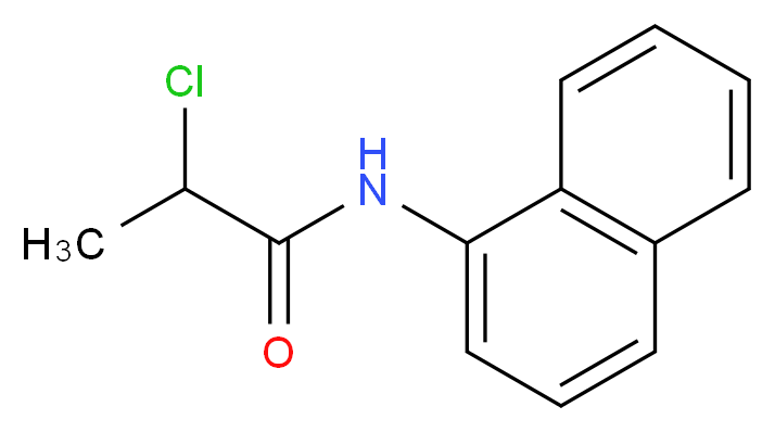 2-chloro-N-(naphthalen-1-yl)propanamide_分子结构_CAS_22302-58-5
