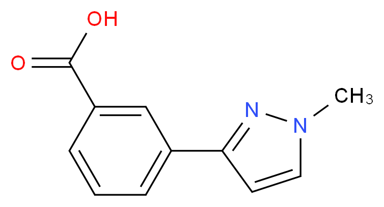 3-(1-Methyl-1H-pyrazol-3-yl)benzoic acid 97%_分子结构_CAS_906352-85-0)