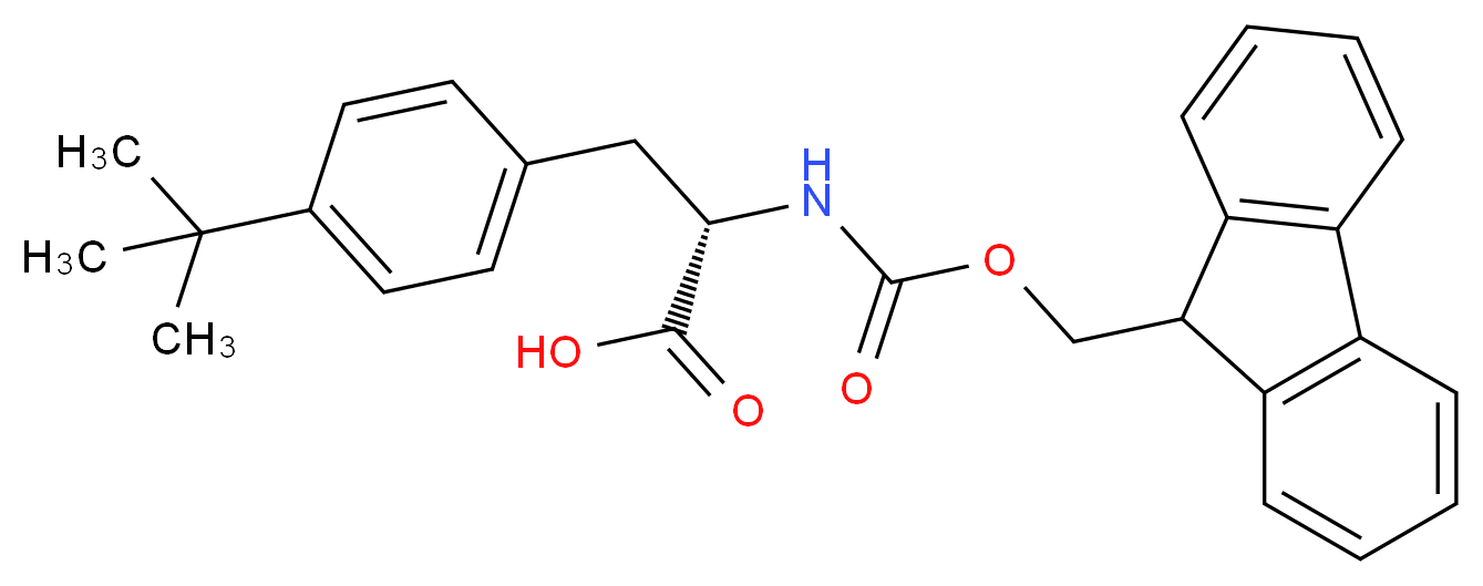 4-tert-Butyl-D-phenylalanine, N-FMOC protected_分子结构_CAS_252049-14-2)