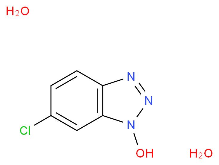 6-chloro-1H-1,2,3-benzotriazol-1-ol dihydrate_分子结构_CAS_26198-19-6