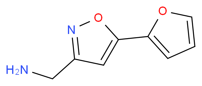 1-[5-(2-furyl)-3-isoxazolyl]methanamine_分子结构_CAS_850375-13-2)