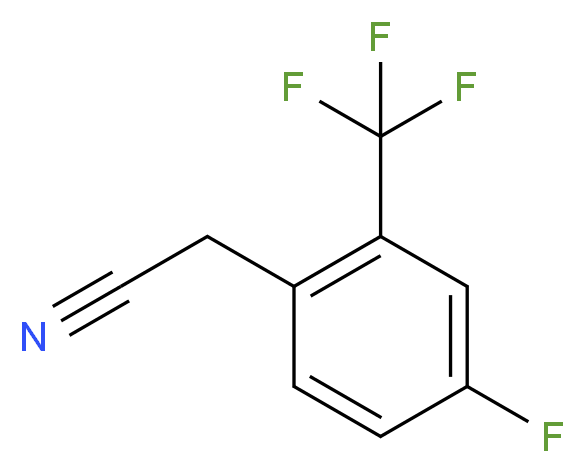 4-氟-2-(三氟甲基)苯乙腈_分子结构_CAS_80141-94-2)