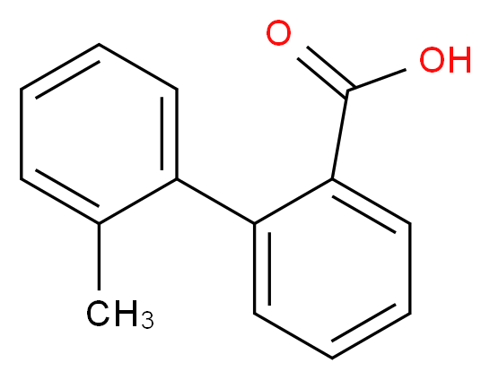 2-(2-methylphenyl)benzoic acid_分子结构_CAS_7111-77-5