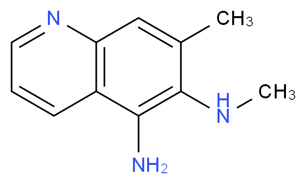 6-N,7-dimethylquinoline-5,6-diamine_分子结构_CAS_83407-42-5