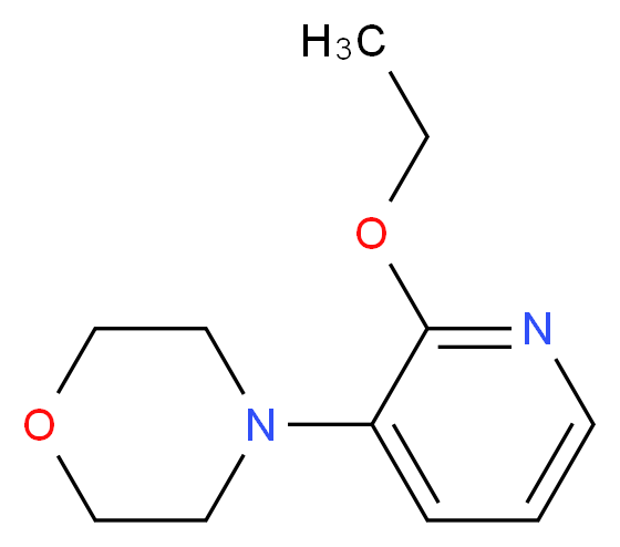 4-(2-Ethoxypyridin-3-yl)Morpholine_分子结构_CAS_200064-08-0)