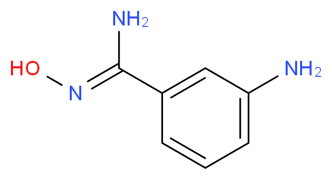 3-amino-N'-hydroxybenzene-1-carboximidamide_分子结构_CAS_)