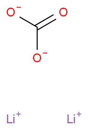 碳酸锂_分子结构_CAS_554-13-2)