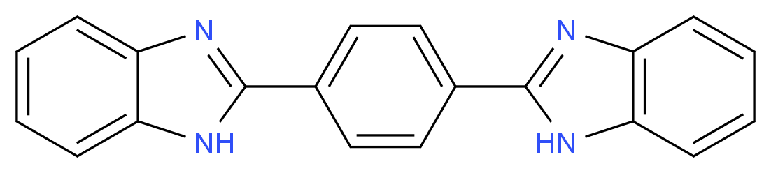 2-[4-(1H-1,3-benzodiazol-2-yl)phenyl]-1H-1,3-benzodiazole_分子结构_CAS_1047-63-8