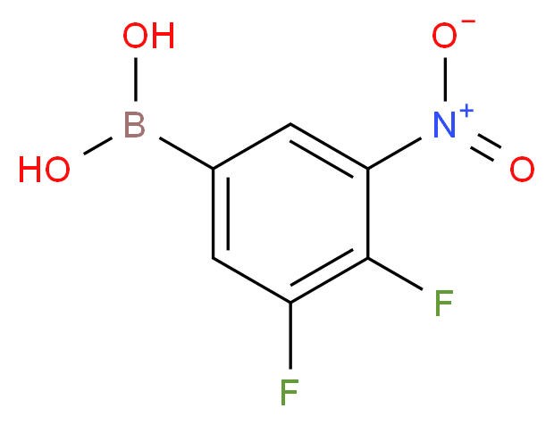 3,4-DIFLUORO-5-NITROPHENYLBORONIC ACID_分子结构_CAS_1072952-06-7)