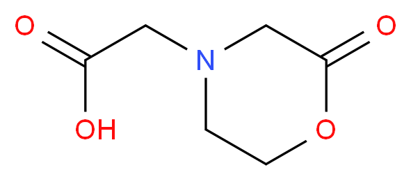 (2-Oxomorpholin-4-yl)acetic acid_分子结构_CAS_)