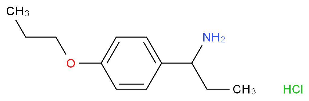 [1-(4-Propoxyphenyl)propyl]amine hydrochloride_分子结构_CAS_)