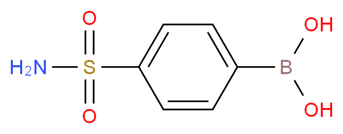 4-氨磺酰苯硼酸_分子结构_CAS_613660-87-0)