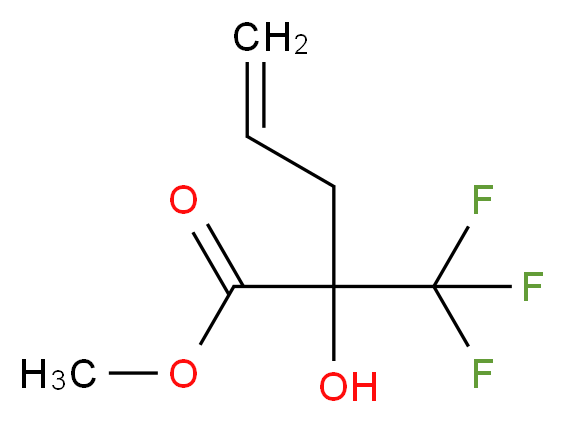 methyl 2-hydroxy-2-(trifluoromethyl)pent-4-enoate_分子结构_CAS_117015-45-9