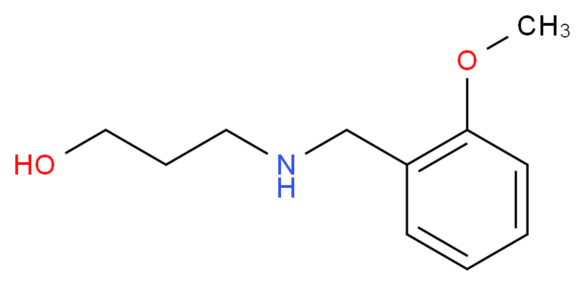 3-[(2-methoxybenzyl)amino]propan-1-ol_分子结构_CAS_109926-16-1)