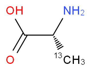 D-丙氨酸-3-13C_分子结构_CAS_133665-48-2)