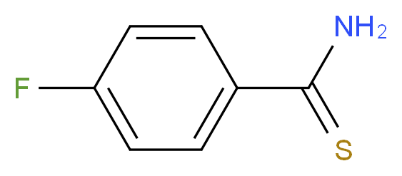 4-fluoro-1-benzenecarbothioamide_分子结构_CAS_22179-72-2)