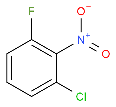 2-Chloro-6-fluoronitrobenzene_分子结构_CAS_64182-61-2)