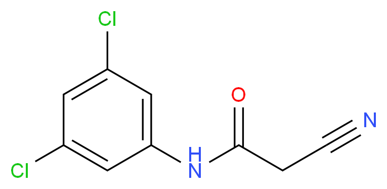 2-Cyano-N-(3,5-dichlorophenyl)acetamide_分子结构_CAS_63035-00-7)