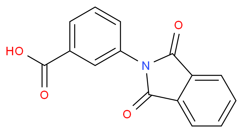 3-(1,3-dioxo-2,3-dihydro-1H-isoindol-2-yl)benzoic acid_分子结构_CAS_40101-51-7