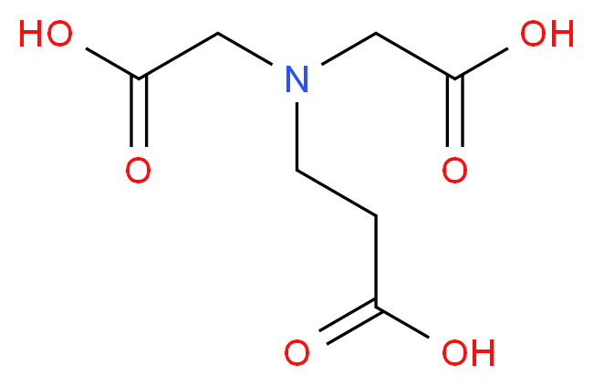 N-(2-羧乙基)亚氨基二乙酸_分子结构_CAS_6245-75-6)