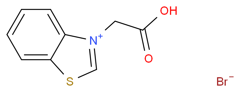 3-(carboxymethyl)-1,3-benzothiazol-3-ium bromide_分子结构_CAS_74385-09-4