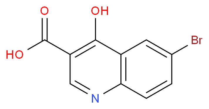 6-溴-4-羟基喹啉-3-甲酸_分子结构_CAS_98948-95-9)