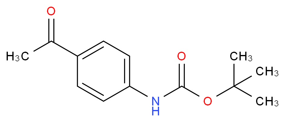 TERT-BUTYL 4-ACETYLPHENYLCARBAMATE_分子结构_CAS_232597-42-1)