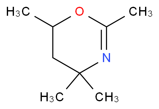 2,4,4,6-tetramethyl-5,6-dihydro-4H-1,3-oxazine_分子结构_CAS_26939-18-4