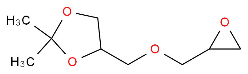 2,2-dimethyl-4-{[(oxiran-2-yl)methoxy]methyl}-1,3-dioxolane_分子结构_CAS_1607-37-0